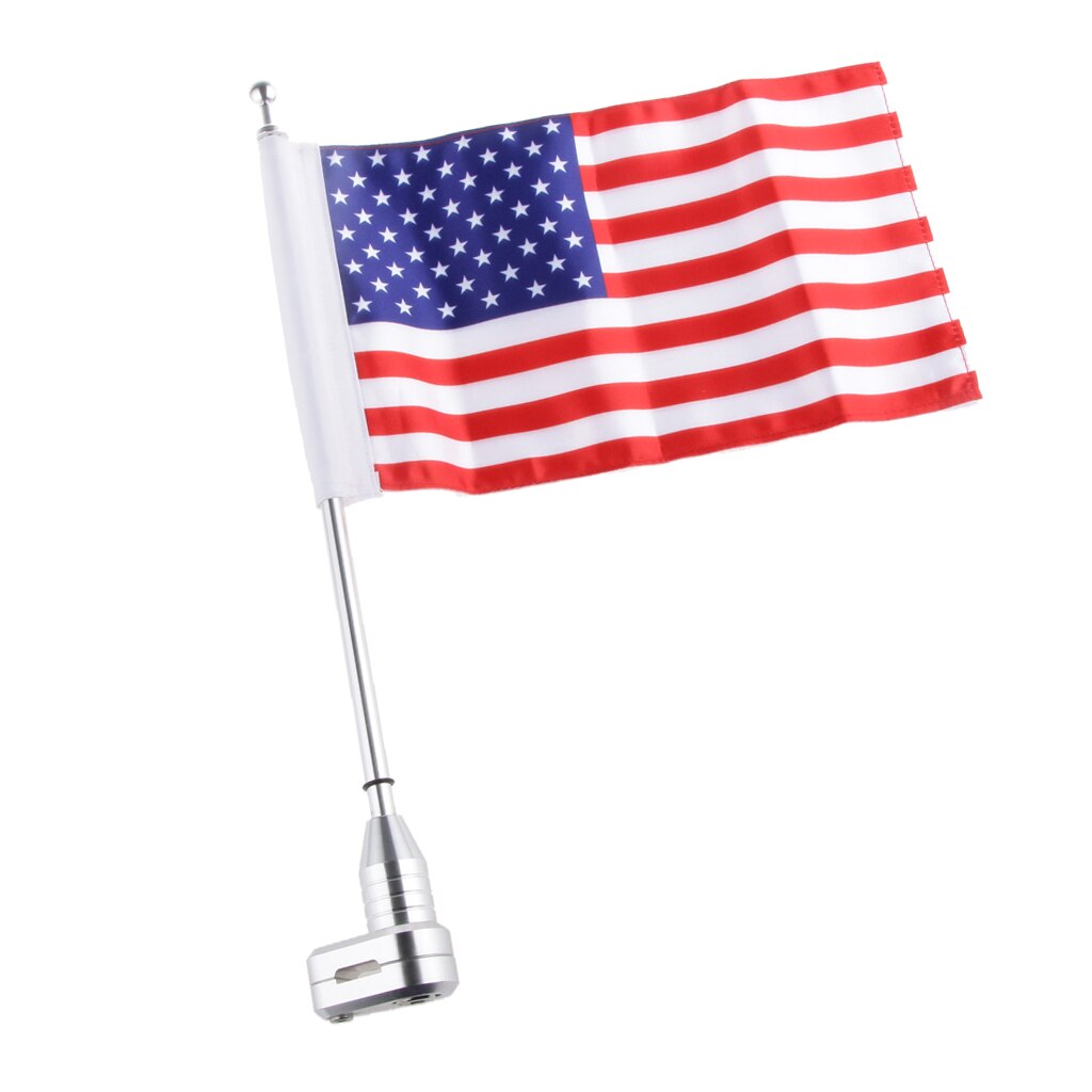 Diamantplade motorcykel flagstang mount og usa flag til harley  xl883 1200 x48