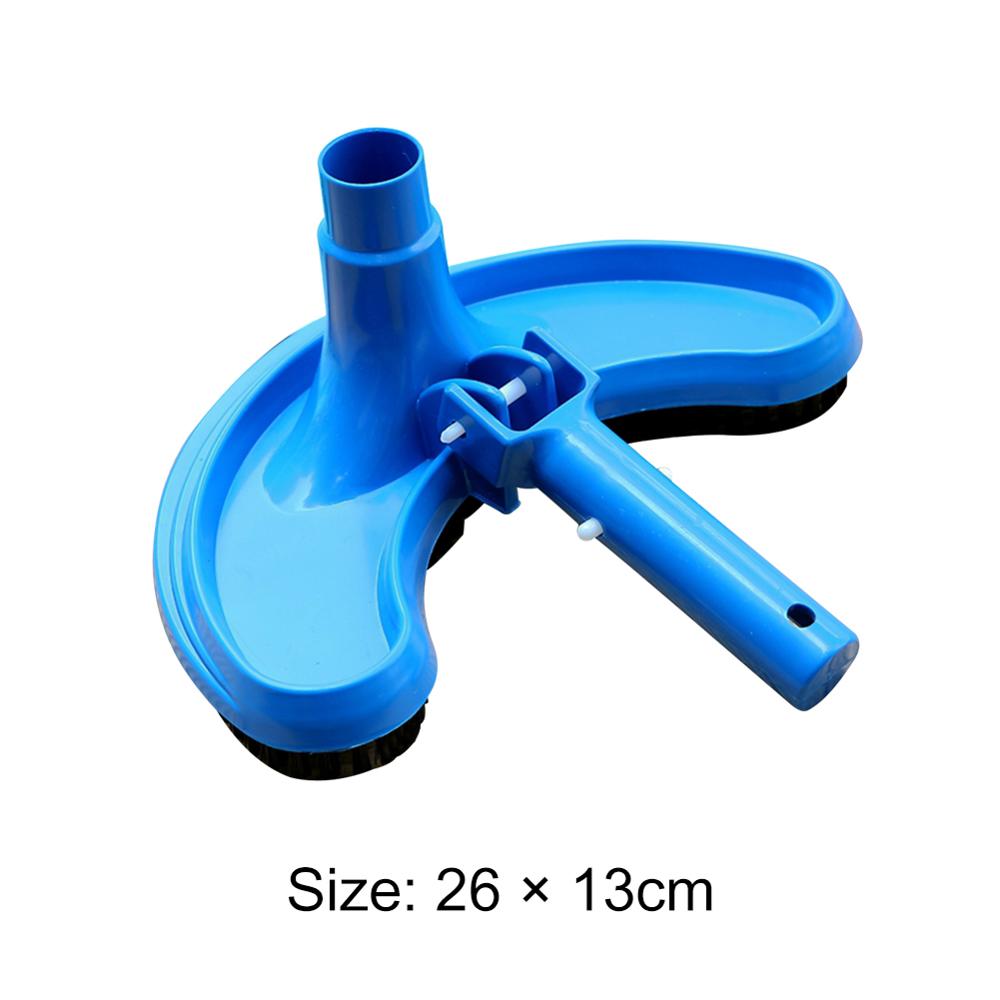Swimming Pool Vacuum Cleaner Pool Cleaner Portable Swimming Pond Fountain Vacuum Cleaning Brush Cleaning Tool EU Plug: Suction Head