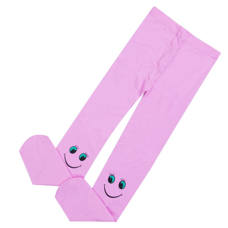 Novelty Spring Autumn Smiley Kids Tights for Girls Soft Velvet Ballet Pantyhose Kids Tight Medias Meninas