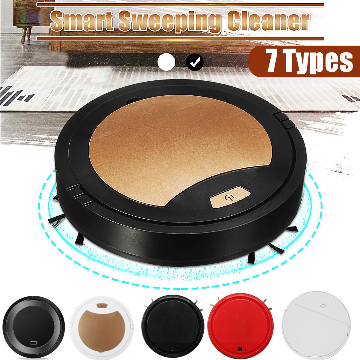 7 Stijlen Volautomatische Smart Robot Stofzuiger Usb Opladen Vegen Robot Droge En Natte Mop Uv Desinfectie Cleaner
