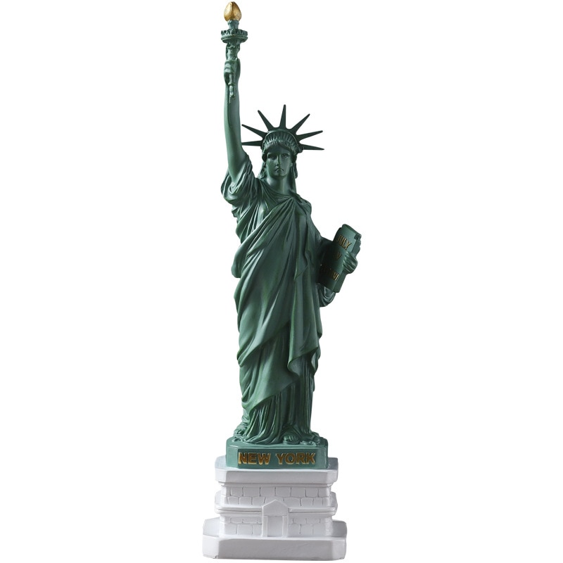 USA Resin Statue of Liberty Model Decoration Living Room Home Decor Office Desktop Decorative Sculpture Modern Art Crafts