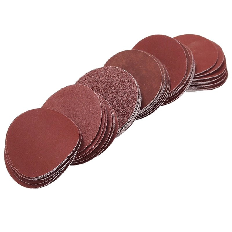 2 inch 50mm Hook & Loop Sanding Pad 3mm Shank With 60pcs 100 to 2000 Grit Sand Kit
