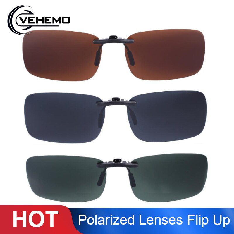 Vehemo Replacement Polarized Lenses Flip Up For Sunglasses UV400 Sun Glasses Driving