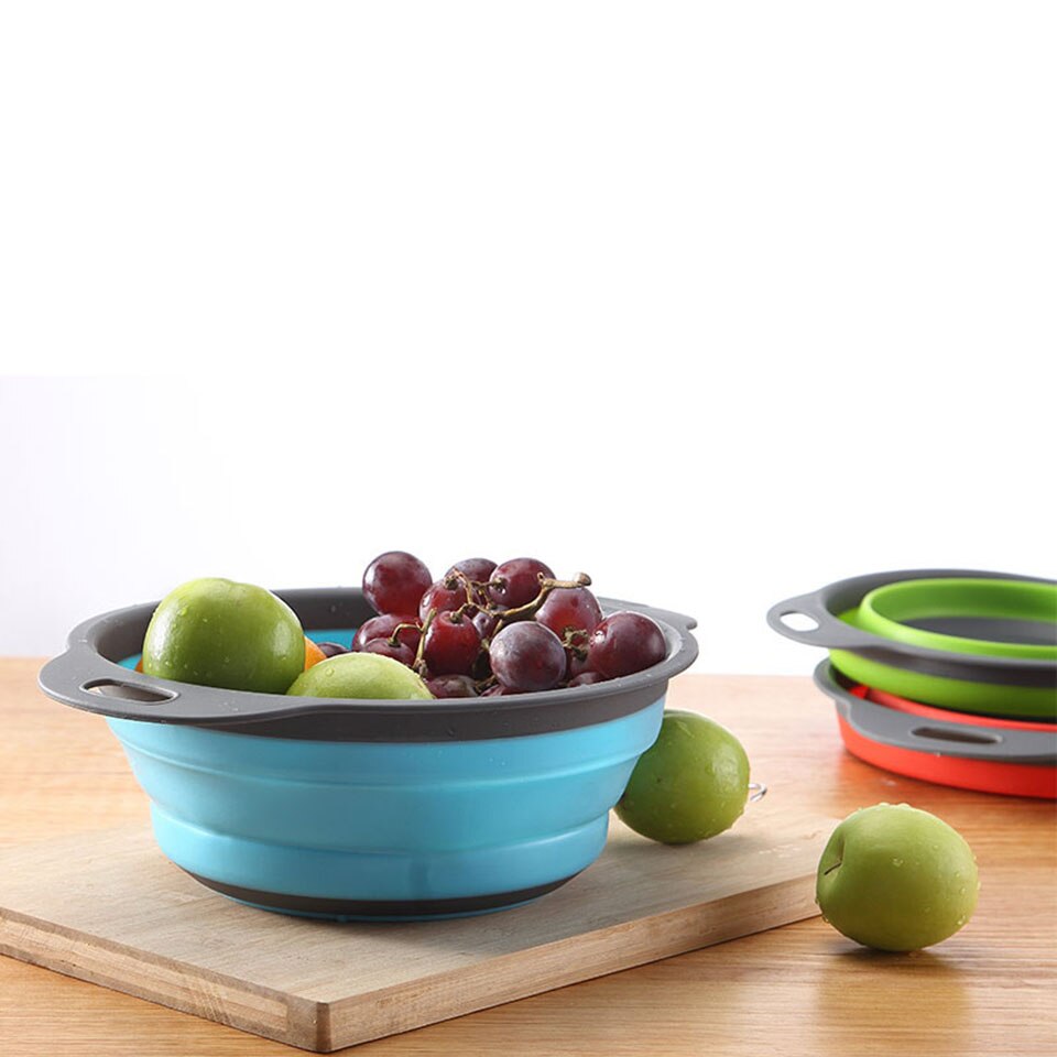 Passoire pliable passoire pliante pour drainer les légumes fruits cuisine Durable pliable trémie filtre panier