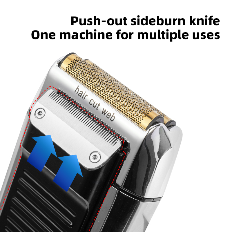 Metal housing 3 speed shaving machine for men electric hair shaver bald head rechargeable electric razor for beard washable
