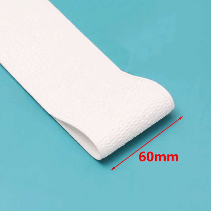 2/5M 25-100mm Schwarze Weiße Elastische Bänder Kleidung Bauch Näh-Gummiband Bekleidung Korsett Gürtel Dehnbares Band DIY-Material: schwarz / 2M