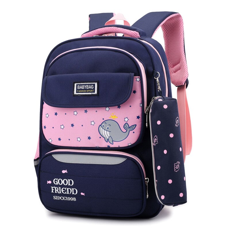 Waterdicht Kinderen Schooltassen Jongens Meisjes Orthopedische Schooltassen Rugzakken Kids Schooltas Basisschool Rugzakken Sac Enfant: pink