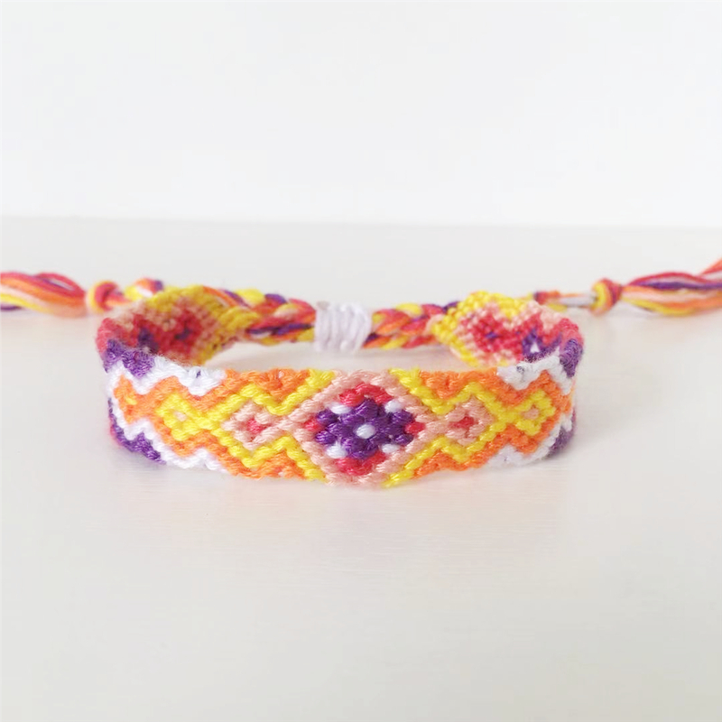 ABL027, Cotton Woven Friendship Bracelets Braided Trendy Surf Beach Boho Girl Women Pulseras Femme