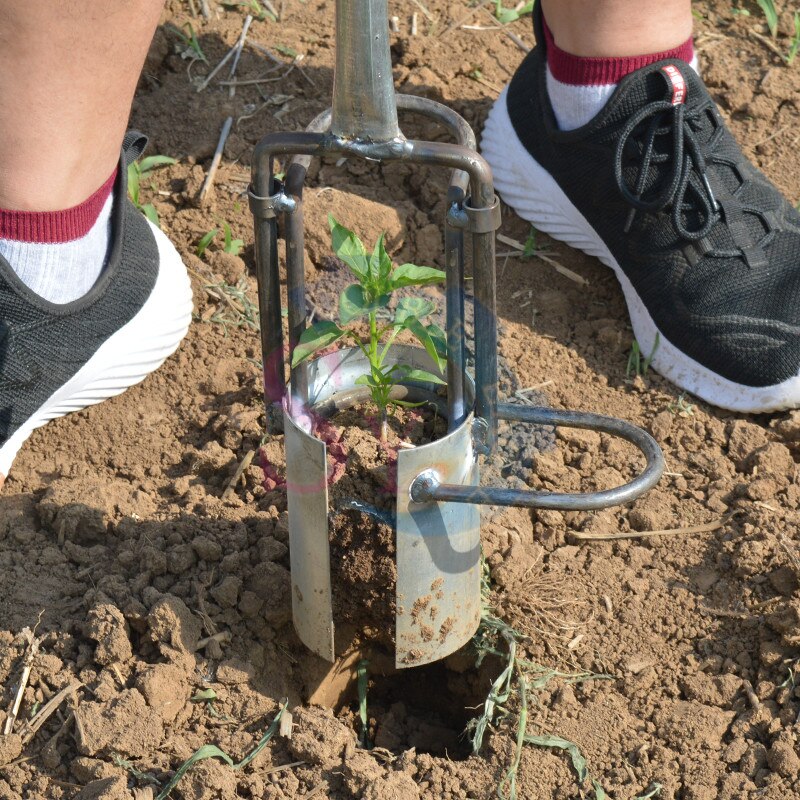 Available soil picking field manual seedlings transplanter/hand vegetable punching planter/dgging corn seedling tools