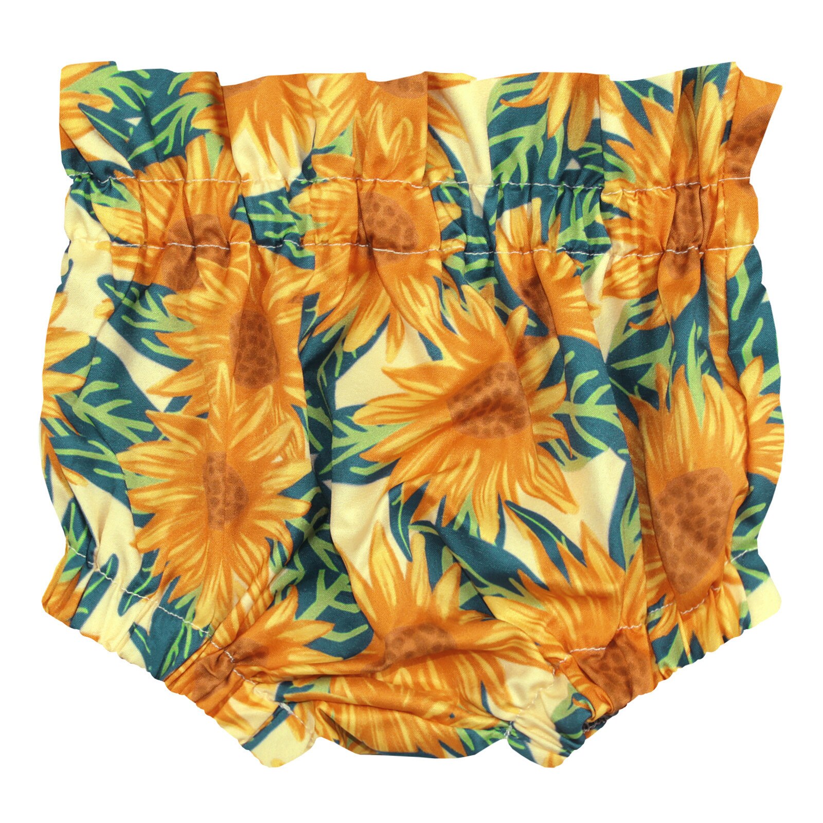Short bouffant à imprimé Floral pour bébé fille, vêtement ample, doux et confortable, pour l'été: Orange / 12-18M