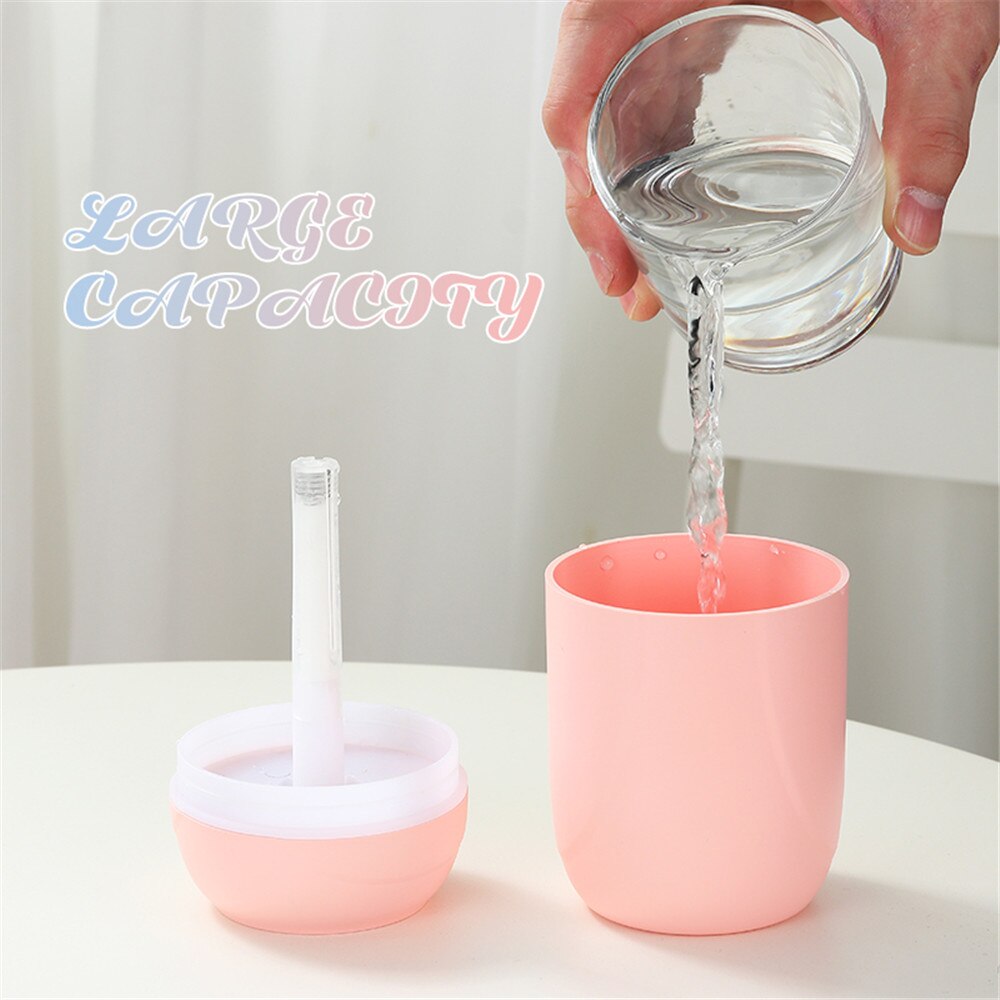 Nebulizador USB ultrasónico Mini humidificador de aire 260ML Aroma difusor de aceite esencial para el fabricante de niebla del hogar del coche con lámpara de noche LED