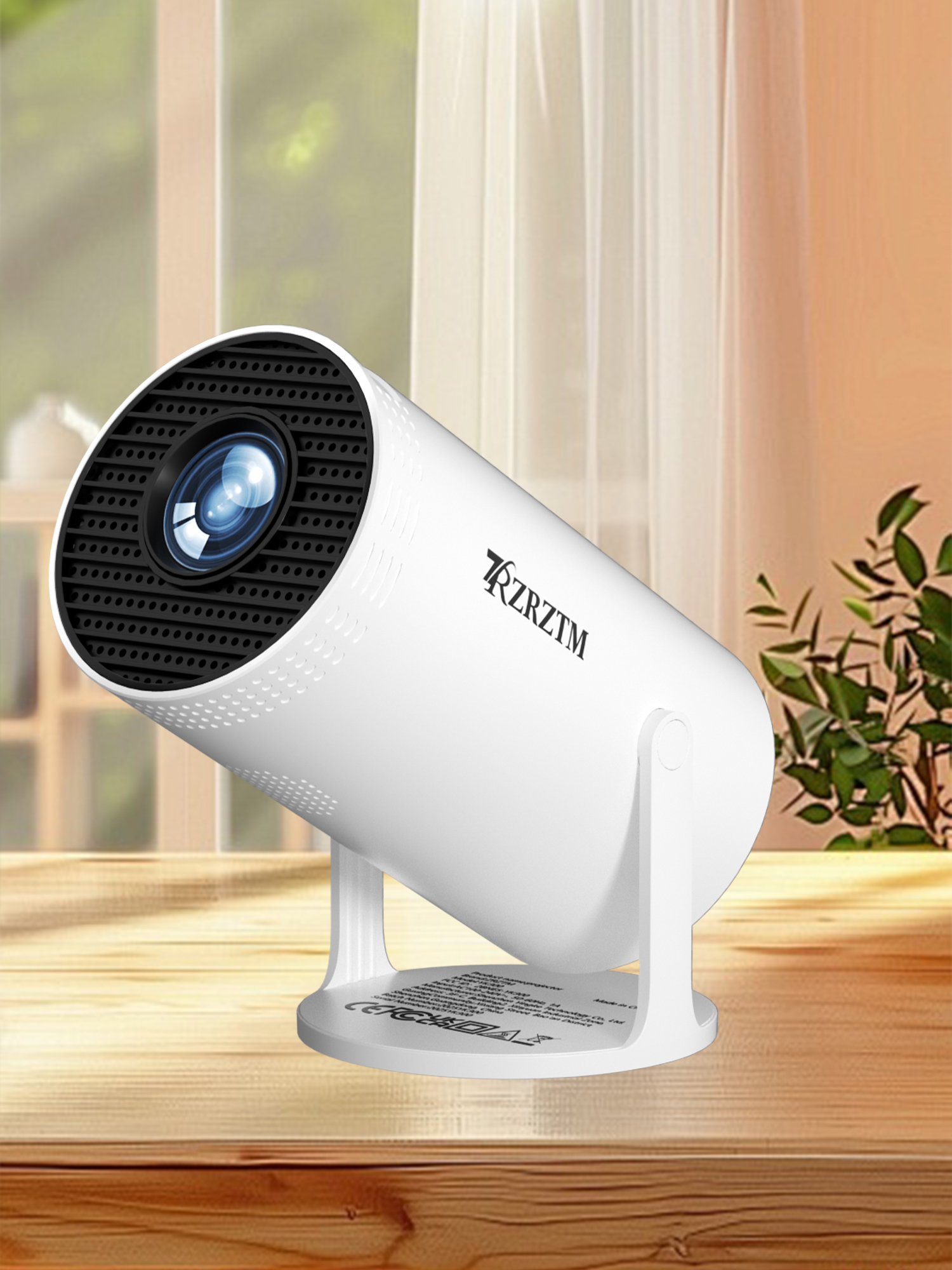 Supports 4K projector, high-definition projector, with WiFi/Android system/BT5.2, suitable for home theater projector: Color2 / EU Plug
