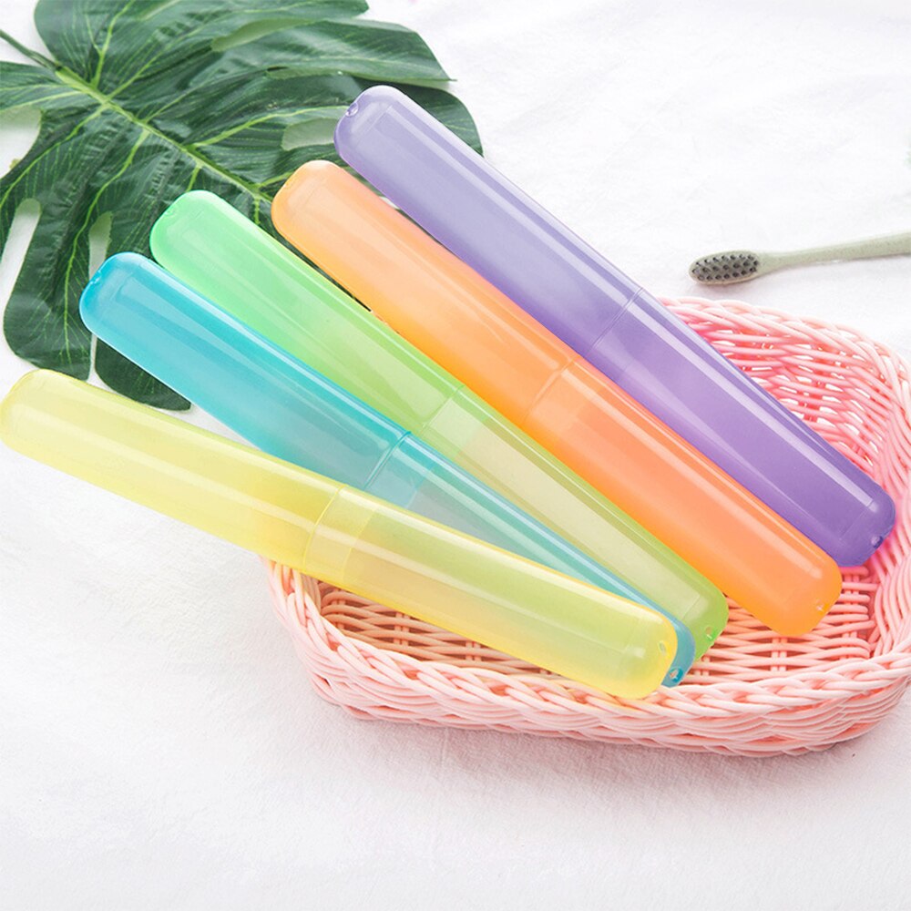 Draagbare reistandenborstelhoezen, tandenborstelhouder, organizer, opberghoes voor kamperen, school, zakenreizen (veelkleurig)