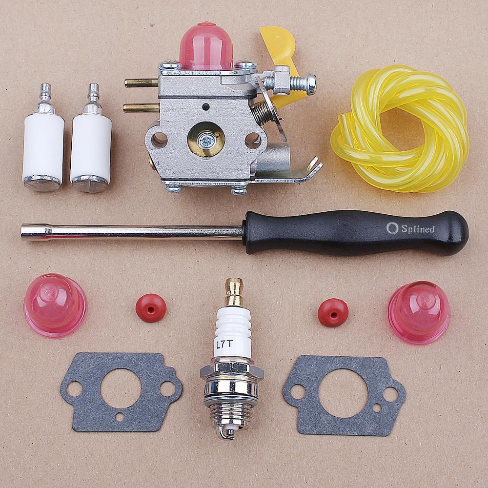 Carburetor for ZAMA C1U-W18 Poulan Weedeater Featherlite FL25C FX26SC XT260 FL20 FL26 Gas Trimmer 530071752 530071822