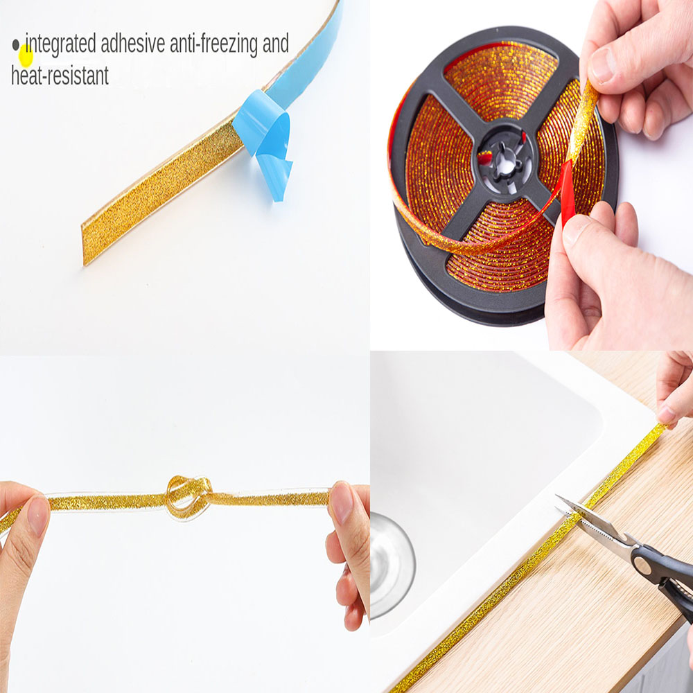 Samoprzylepna taśma ceramiczna robić płytek ceramicznych Kuchnia Łazienka Odporna na pleśń Wodoodporna Piękny szew Ściana Linia podłogi Dekoracja domu