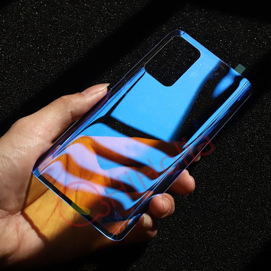 Dla Xiaomi Mi 10T pokrywa baterii tylna obudowa szklana obudowa tylna wyczyść Case 10T Pro pokrywa baterii + wymiana obiektywu aparatu: 10T-BlueClear