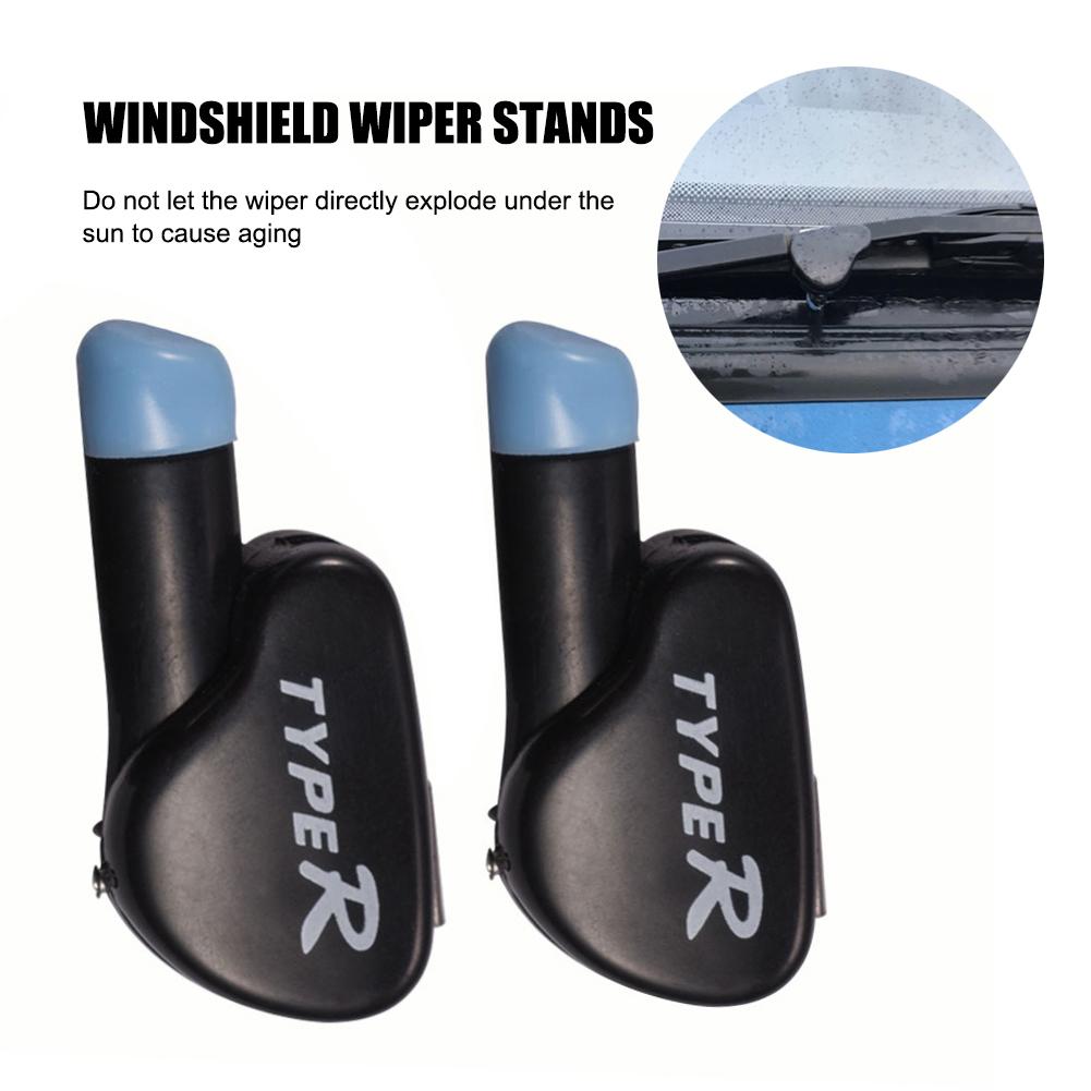 2 PCS Windshield Wiper Stands Accessories Wiper Blade Stand Separator Car Tool: Black