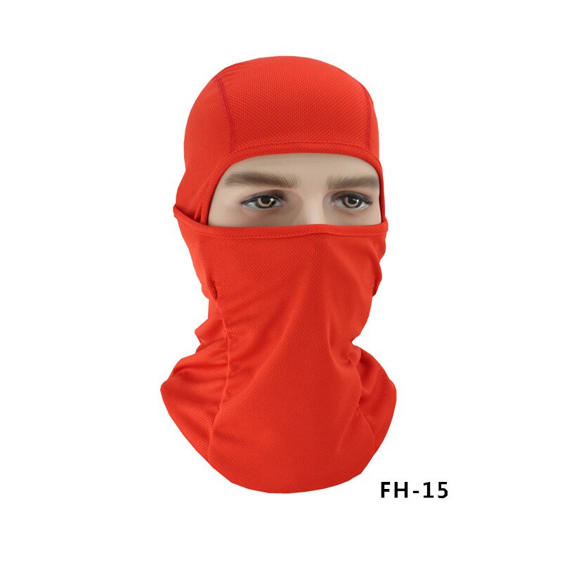Gittergewebe Lycra Radfahren Maske voll Gesicht Schild Sport Lauf Jagd Fahrrad Schal Männer Frauen Hals Wärmer Sturmhaube Kopf Abdeckung Bandana MTB: Farbe 15