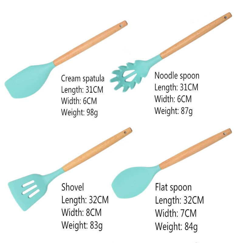 Ustensiles De cuisine en Silicone, ustensiles De cuisine résistants à la chaleur, antiadhésifs, ustensiles De cuisine