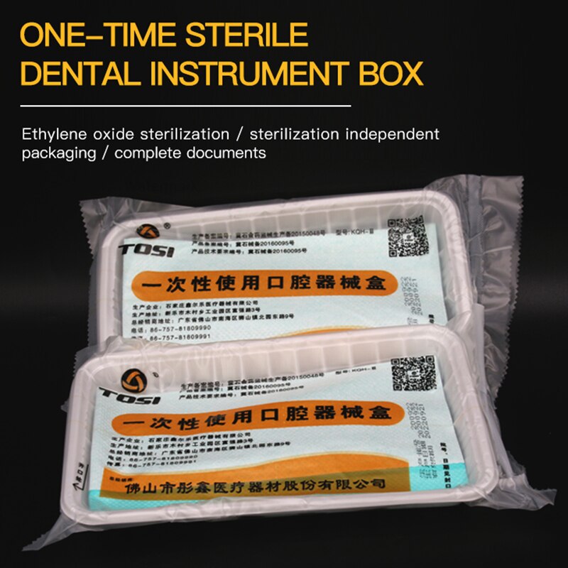3pcs/set Dental Instrument Kit Disposable Dental Instrument Set Oral Hygiene Dental Mirror Tweezers Probe TOSI