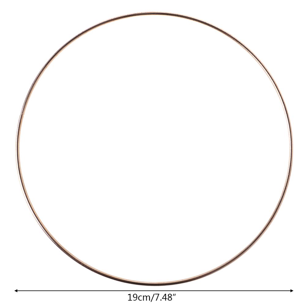 3,5-19cm Metall Traum Fänger Dreamcatcher Ring Macrame Handwerk Band Gold DIY Zubehör 10 Szies Neue: 19cm