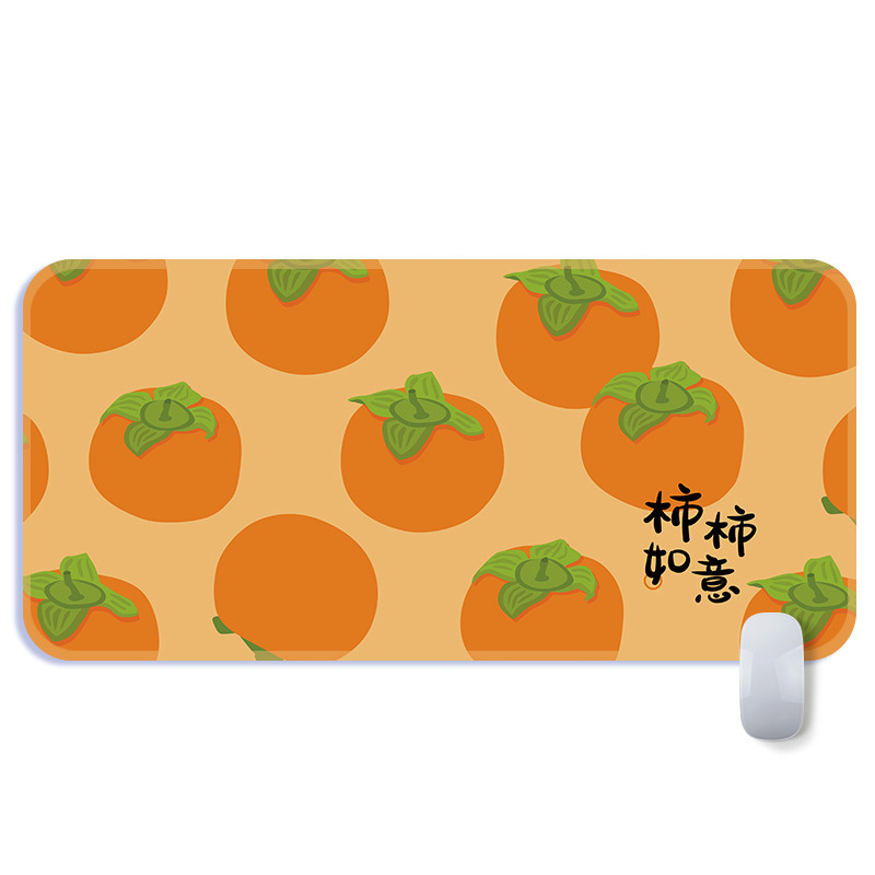 Cute Fruit Cartoon Mouse Pad INS Tide Large Game Computer Keyboard Office Long Table Mat Kawaii Desk for Teen Girls for Bedroom