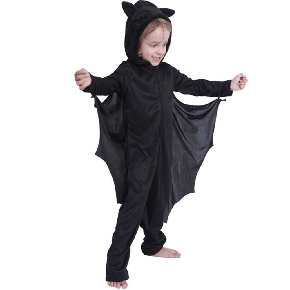 Zwart Vampier Kinderen Kostuum Maskerade Black Evil Horror Capuchon Vampier Cosplay