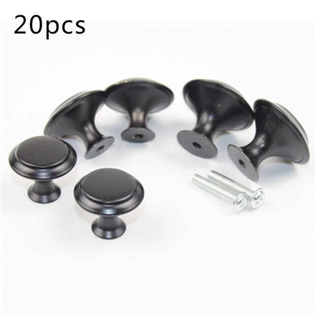 Screws Knob Handle Grip 10/20PCS Door Hardware Knob Handle Pull Cabinet: 20pcs