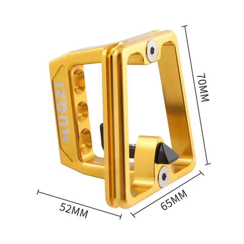 Bolsa frontal plegable para bicicleta, soporte de bolsa de bloque para bicicleta Brompton Dahon, adaptador de montaje, accesorios para bicicleta de ciclismo