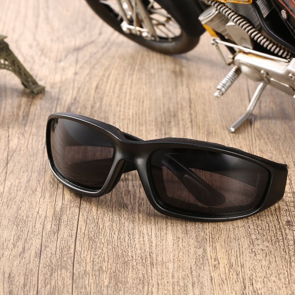 Motorcykel beskyttelsesbriller vindtæt støvtætte øjenbriller cykelbriller briller udendørs sportsbriller: Sort