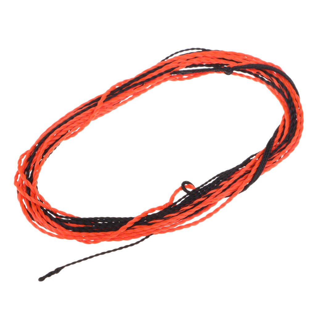 11FT Tenkara Fly Fishing Line 4 Colors Furled Leader Tenkara Line with Transition Loop: Orange and Black
