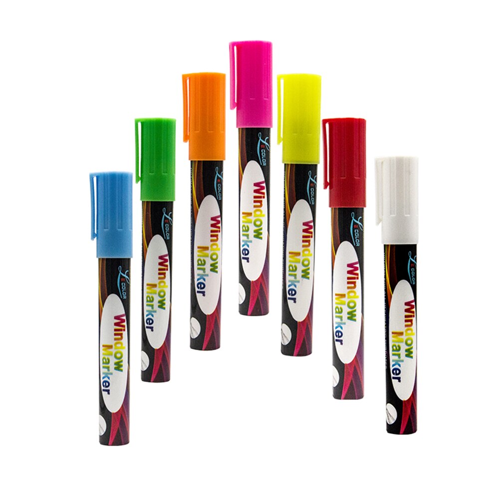 6MM Flüssigkeit Kreide Marker Stifte 8 Farben/einstellen für Weiß/Tafel Schwarz Aufkleber LED Schreibtafel