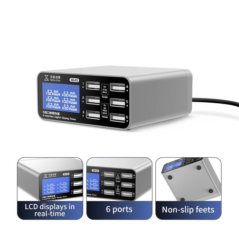 MEGA-IDEA Super Snelle Oplader Pqw110 B640 Pq687 Met Qc3.0 Pd Usb Draadloze Oplaadpoort 110W 87 W 40W Voor Mobiele Telefoon Ipad: GOLD / 19Pcs