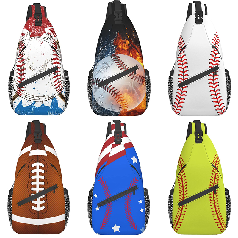 Baseball Sling Borst Zak Sport Baseball Crossbody Tassen Voor Mens Womens