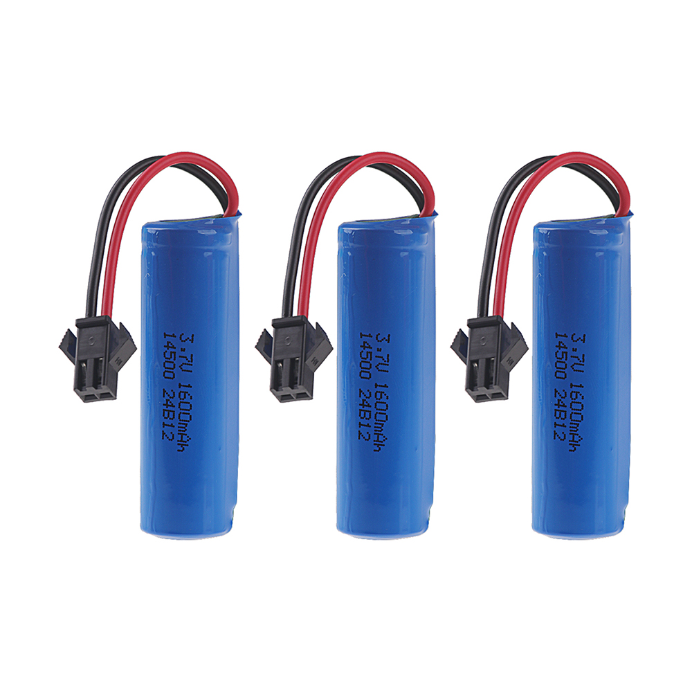 Batería de iones de litio de 3,7 V, 1600mah, 14500 y cargador para C2 D828 RC Stunt Dump, accesorio de juguete para coche, 3,7 V, 1200mah, con enchufe de SM-2P: Beige