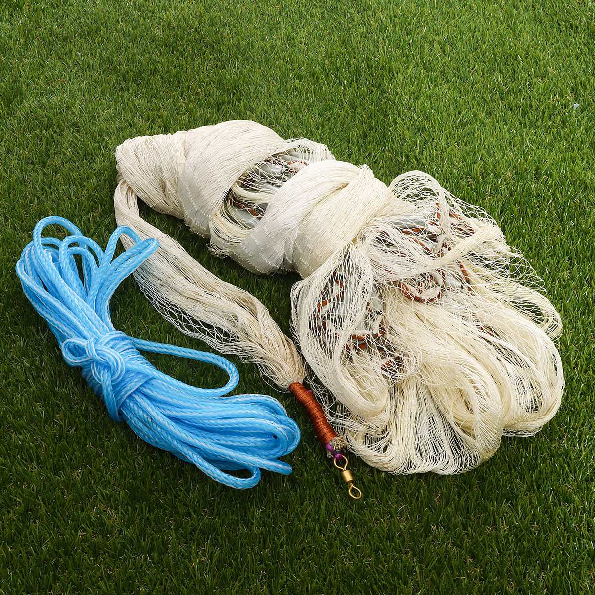 3Mx4M Big Hand Throw Fishing Net Nylon Monofilament Fish Gill Net Easy Throw Hand Casting Easy Throw With Sinker Fishing Tools