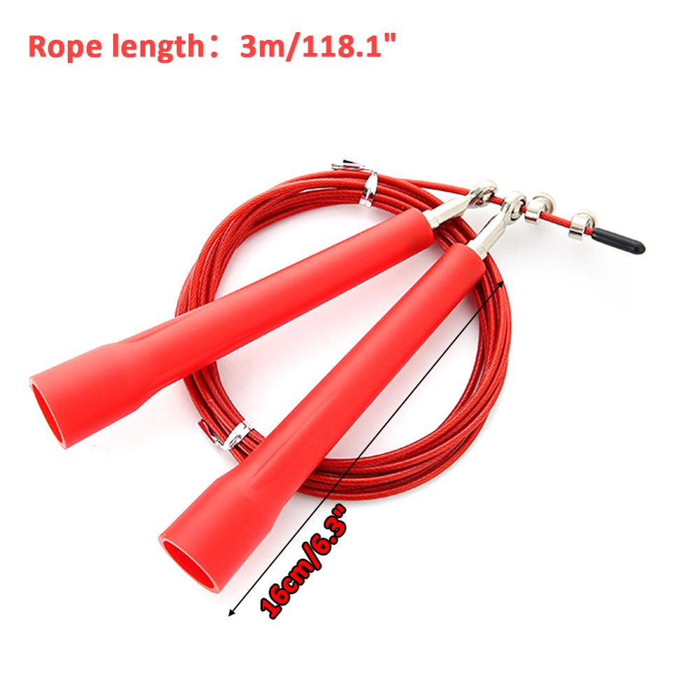 3M Jump Skipping Ropes Cable Steel Adjustable Fast... – Vicedeal