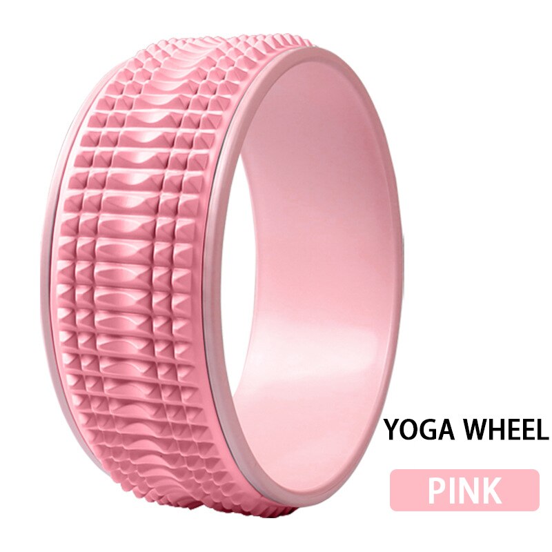 Yoga Wheel Open Back Genuine Pilates Circle Dharma Wheel Backbend Fitness Equipment Yoga Supplies Yoga Wheel Assist: Yoga wheel  Pink