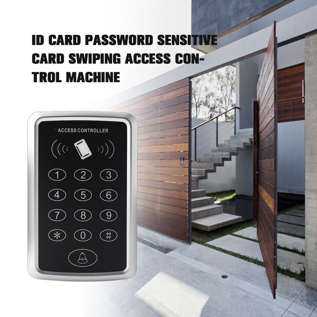Access Controller RFID Access Control Keypad Waterproof Rainproof Cover digital panel Card Reader Door Lock System 5 ID keychain