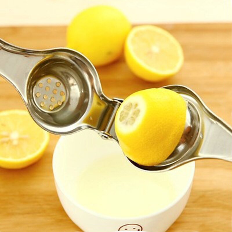 1Pc Kitchen Useful Gadget Stainless Steel Hand Press Lemon Squeezer Lime Orange Citrus Press Juicer Fruit Juice Bar Tools