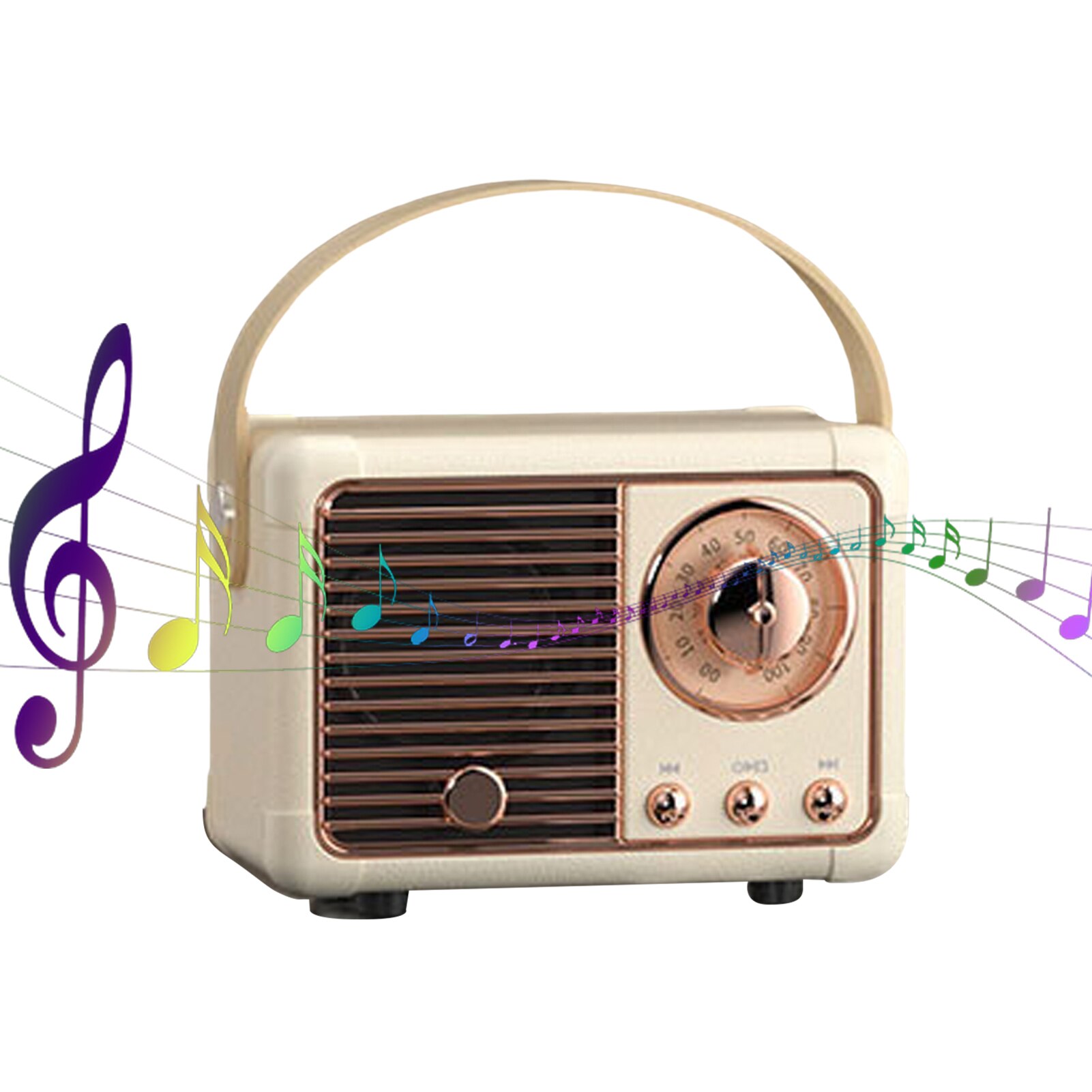 Retro Bluetooth Speaker HM11 Classical Retro FM Radio Receiver Portable Decoration Mini Speakers Travel Music Player