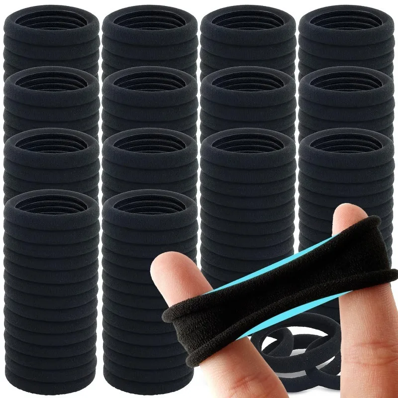 100/500pcs Colorful Nylon Elastic Hair Bands for Women Nylon Scrunchie TiesRubber Band Elastic Hair Band Girl Hair Accessories