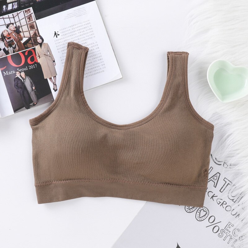 Sujetador deportivo sin costuras para mujer de Yoga gimnasio Tops Sujetador deportivo con almohadillas de Fitness ropa interior transpirable deportes Yoga correr Bras U Tops con espalda: YG1650KI