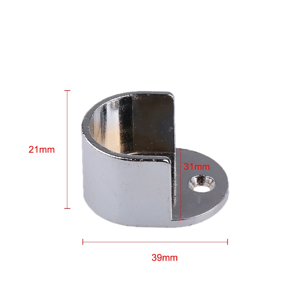 One Pair 25mm 28mm Metal Curtain Pole Wall Recess Bracket Curtain Rods Finials