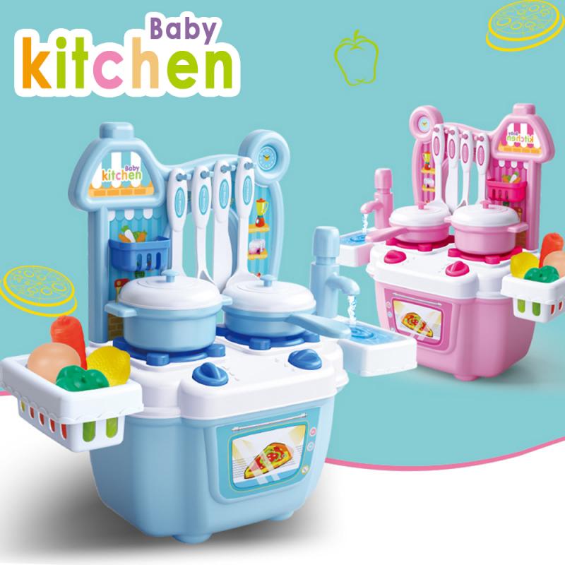 Multi-function Simulation Kitchen Can Be Water Ware Kitchenware Play House Puzzle Toy Boy Girl Christmas Kitchen Toy