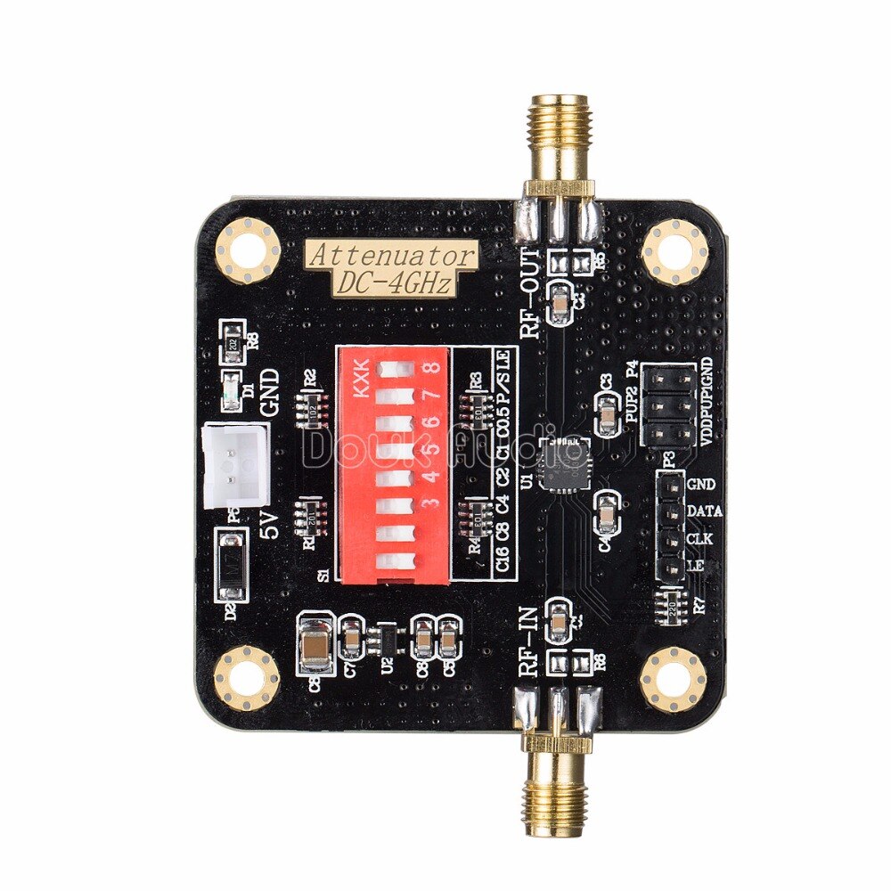 DC-4GHz PE4302 Digital RF Attenuator Module High Linearity DSA 0.5dB-31.5dB 50