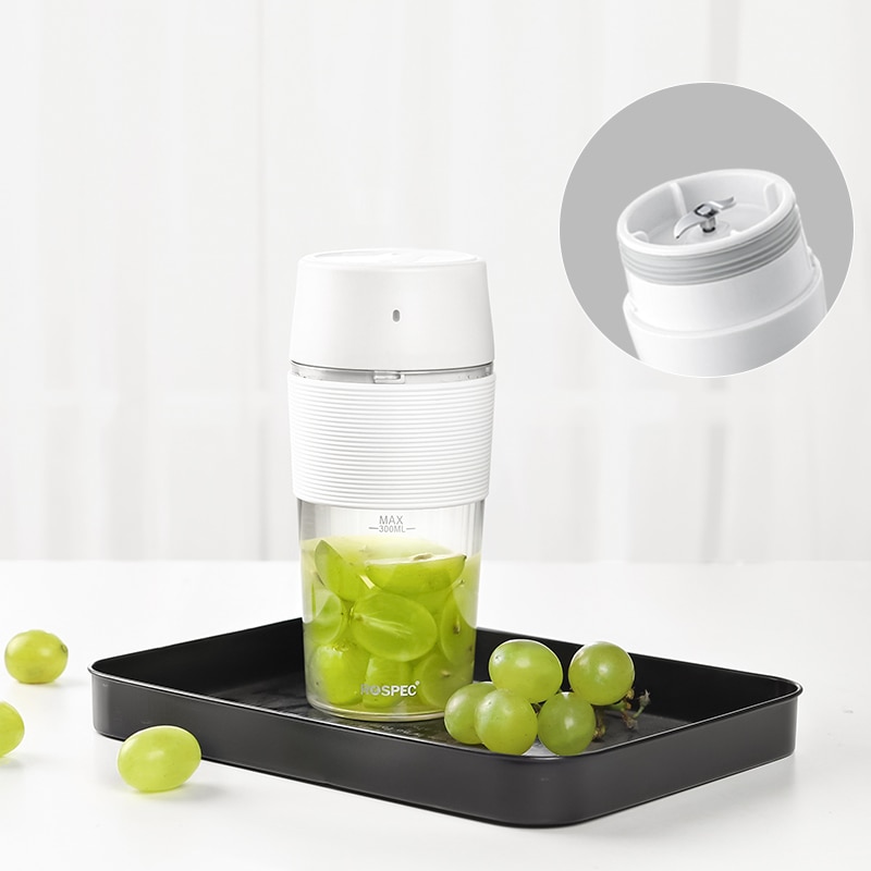 ROSPEC Portable Blender Bottle Wireless Mini Hand Mixer Electric Single Auger Juicer Cup Juice Extractors Smoothie Blender USB