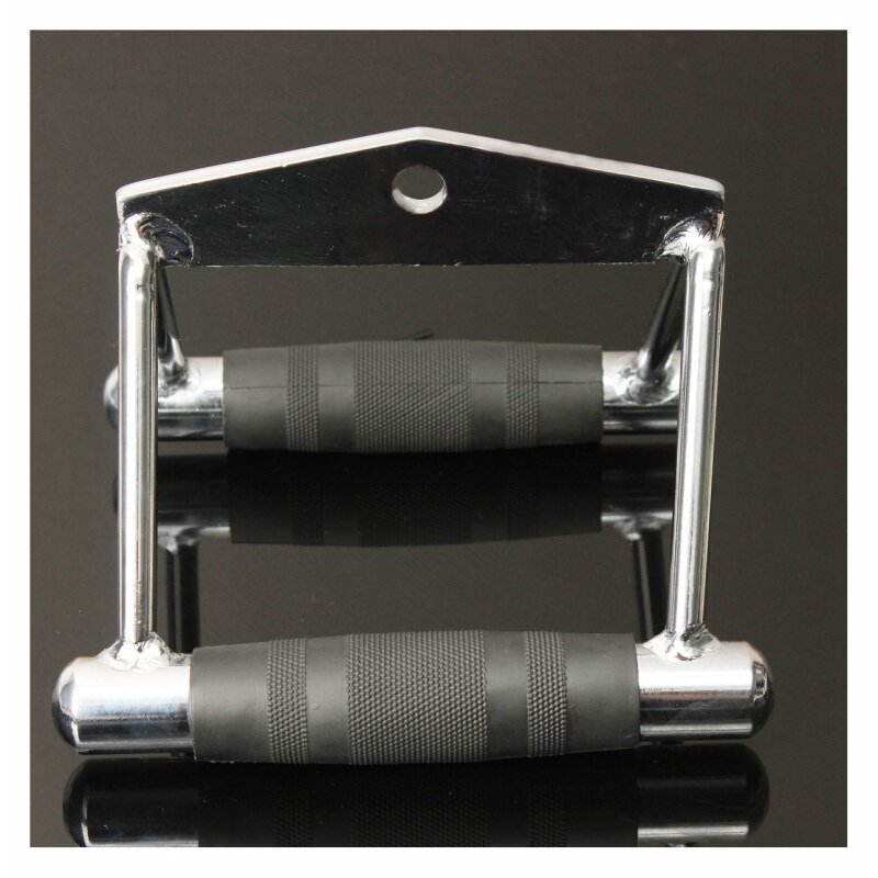 2 Bar GYM Workout Handle Attachment Stirrup Swated Row Pulling Fitness W/ Pad: Default Title
