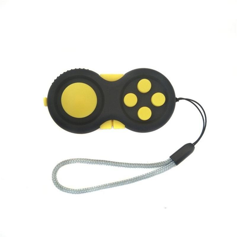 Juego para aliviar el estrés, almohadilla antiestrés para escritorio divertido, mango de juguete, juguetes de descompresión, , llave, accesorio para teléfono móvil, 1 ud.: yellow