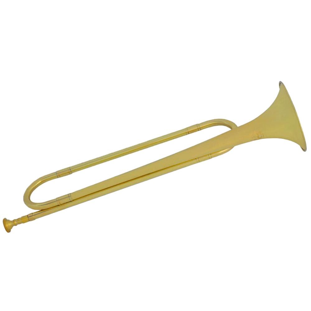 Precise Tone Brass Trumpet Cavalry Trumpet Brass Gold Painted for Student
